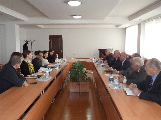 Meeting  in  the Confederation of Trade Unions of Armenia